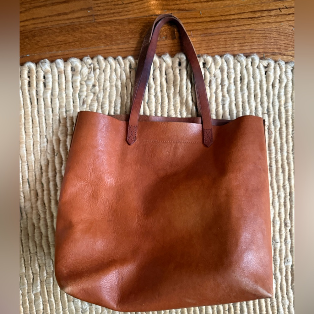 Madewell Brown Leather Tote Bag